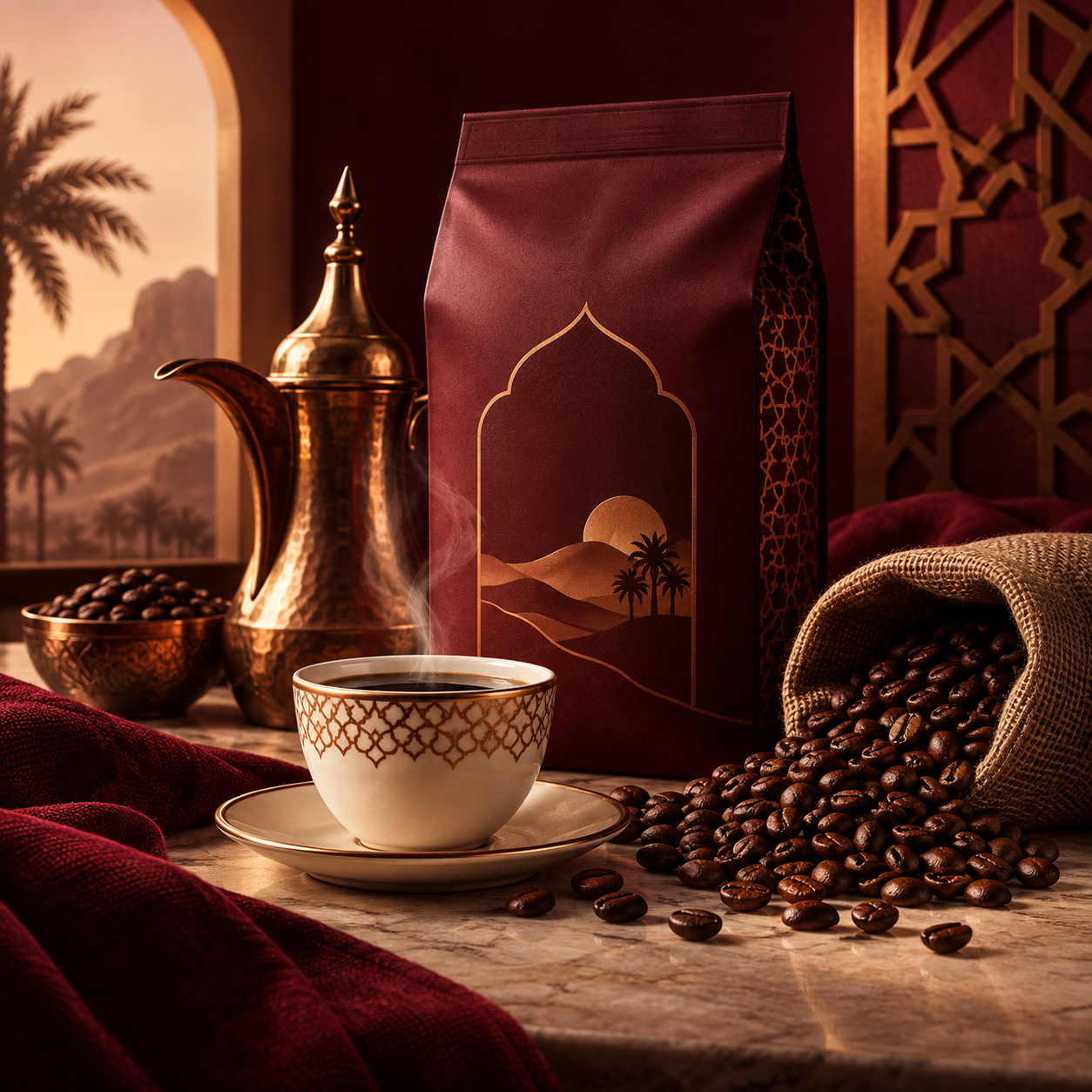 حملة تسويقية لمنتج قهوة